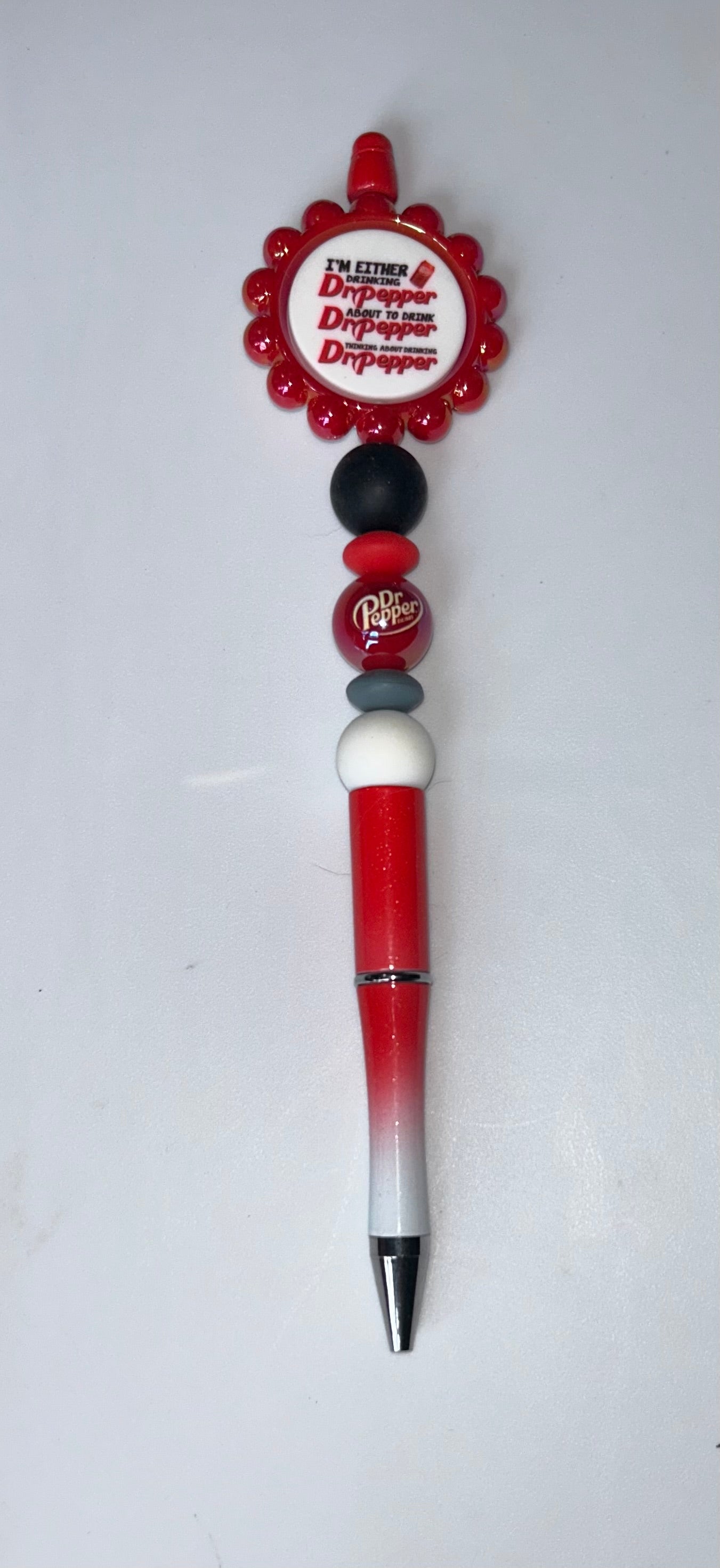 Dr. Pepper Circle Red Ombre Pen