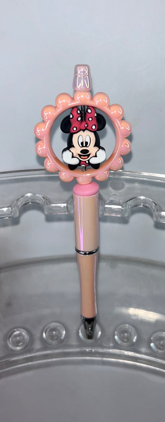 Minnie Ring Light Pink Pen