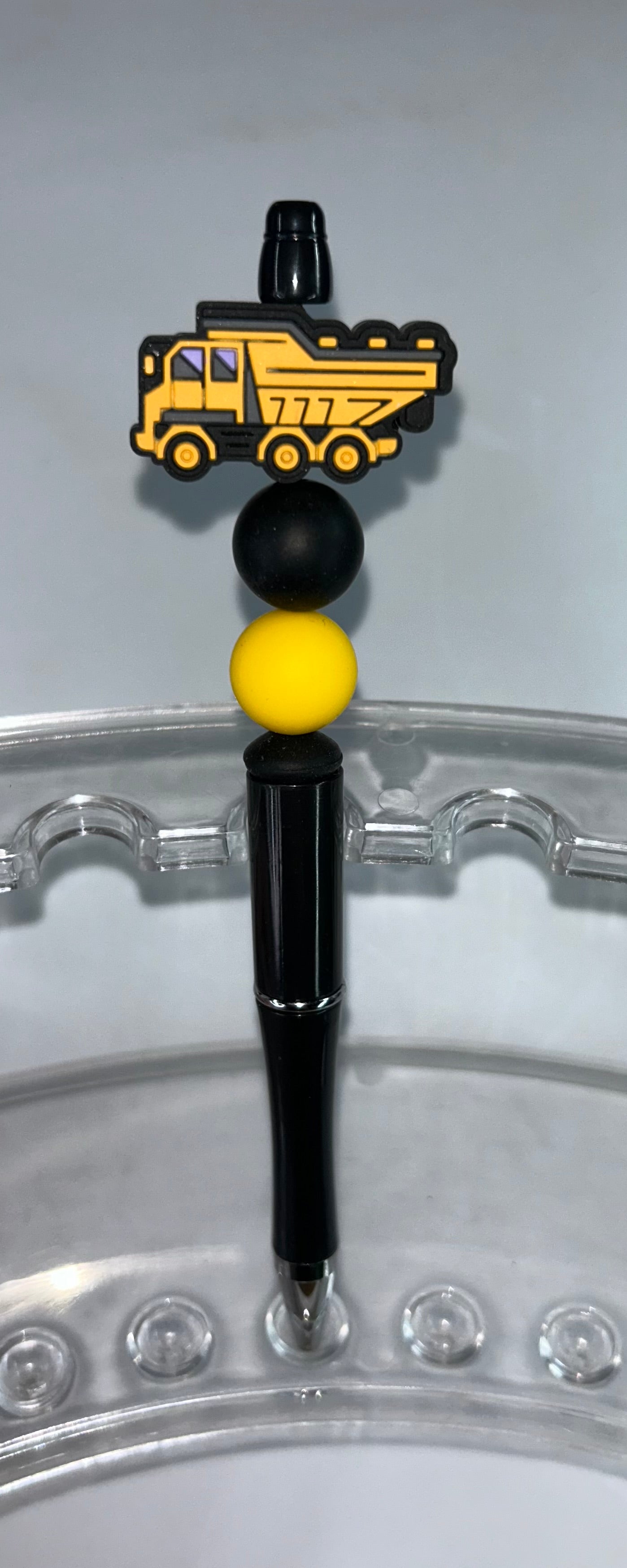 Yellow Dump Truck Black Pen