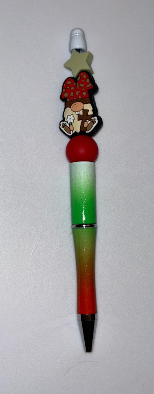 Gnome Cross Red White Green Pen