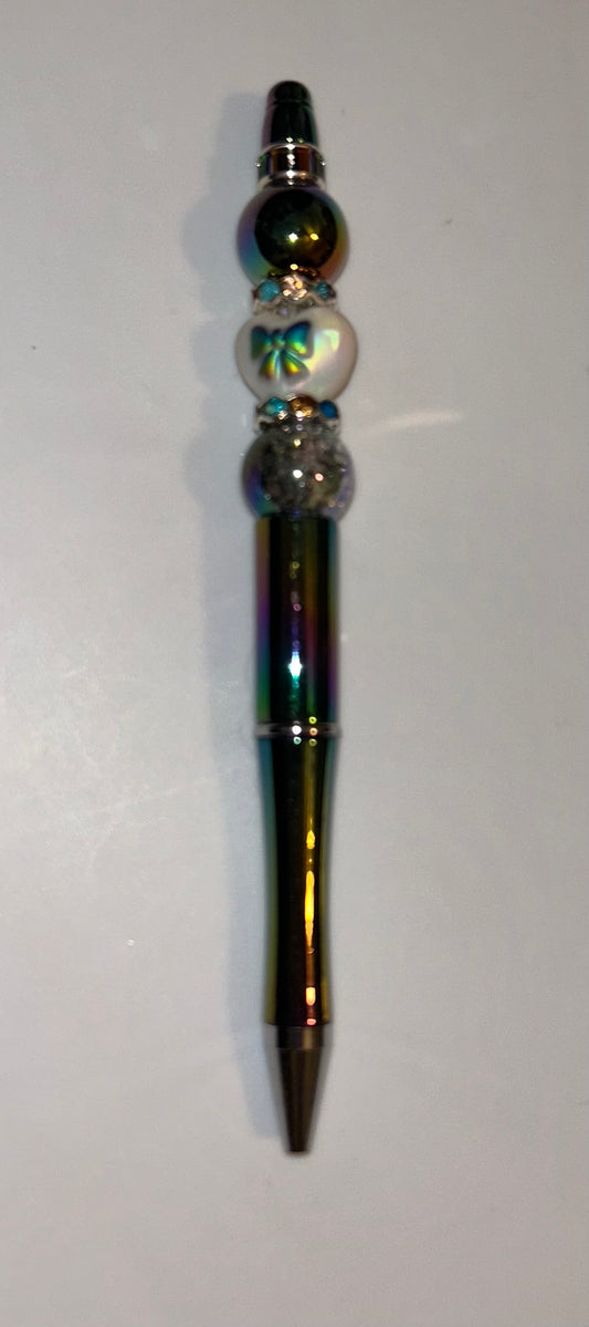 Bow Heart Metallic Pen