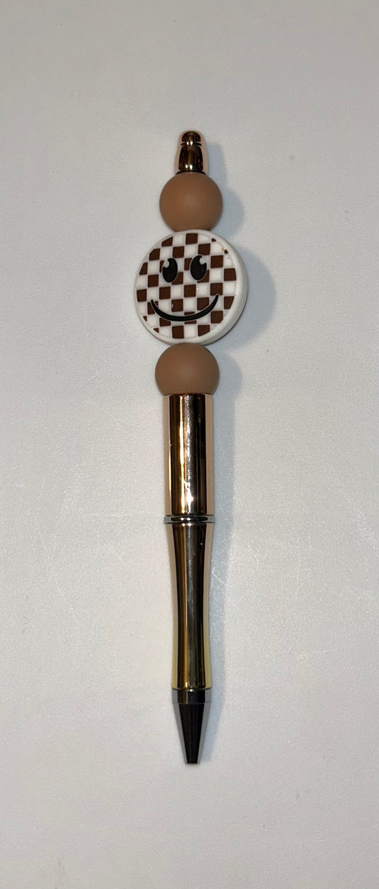 Brown Smilie Pen