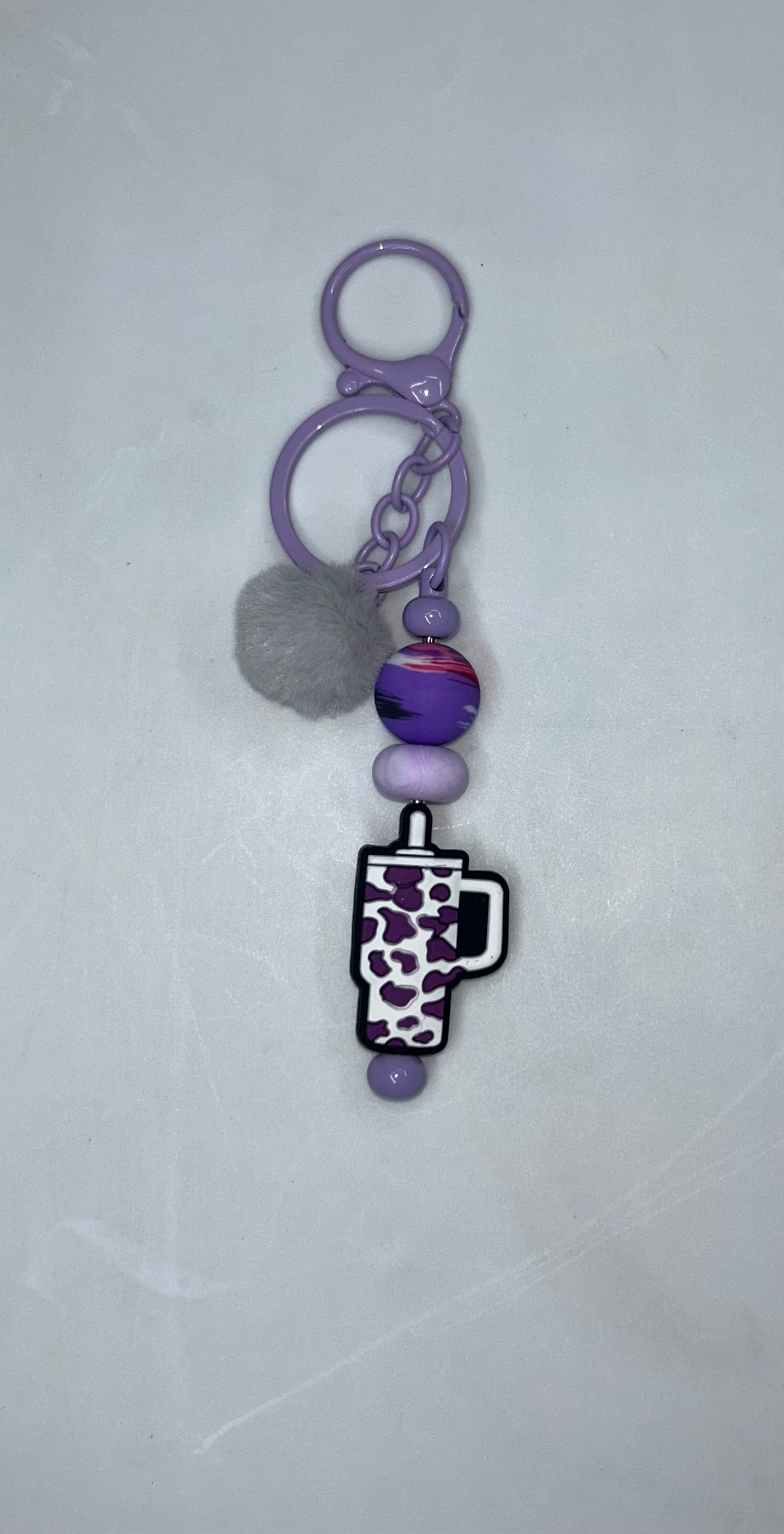Purple Tumbler Key Chain