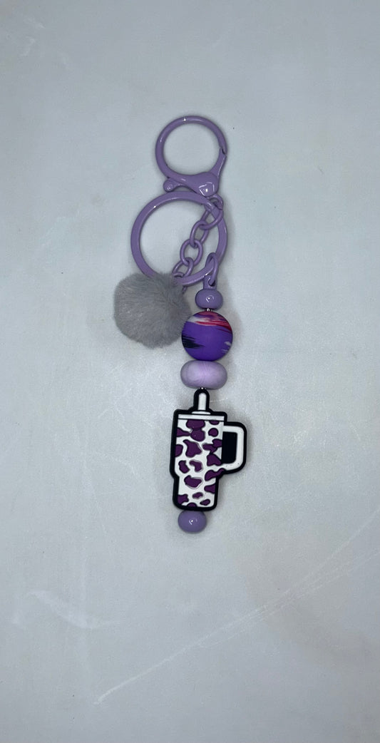 Purple Tumbler Key Chain
