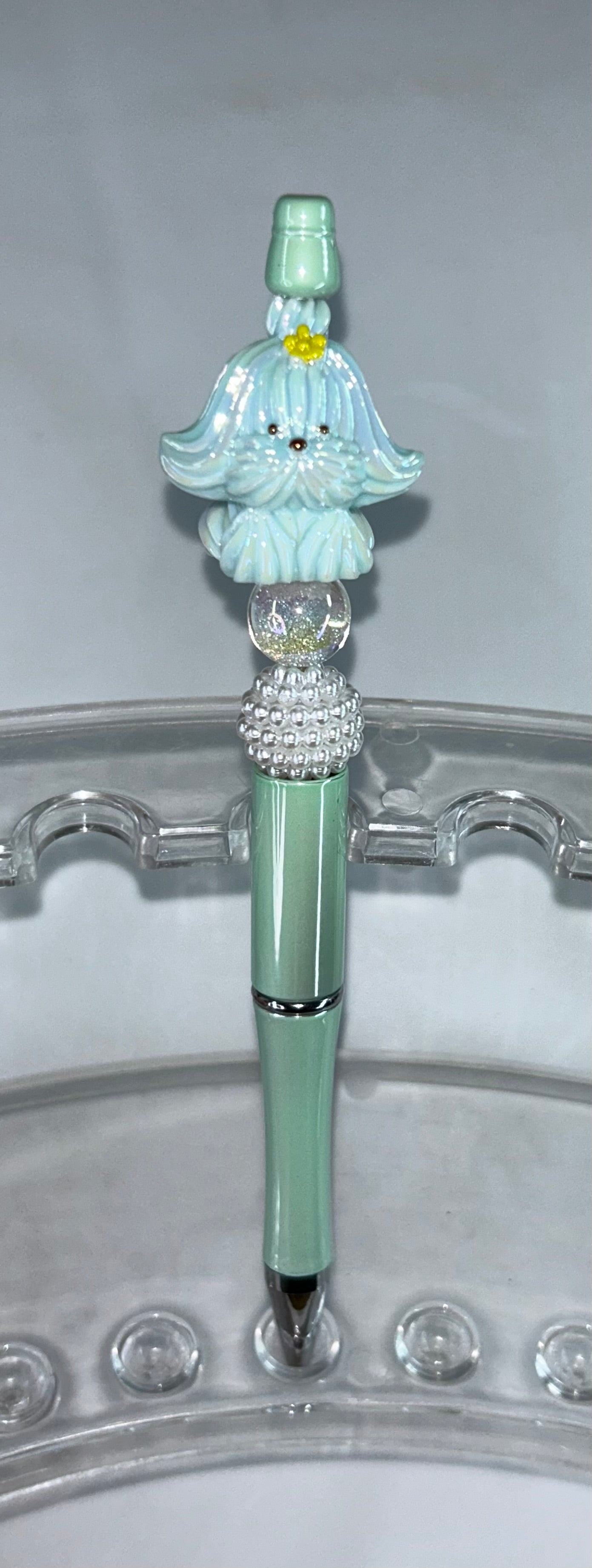 Pekingese Blue Acrylic Shiny Mint Pen