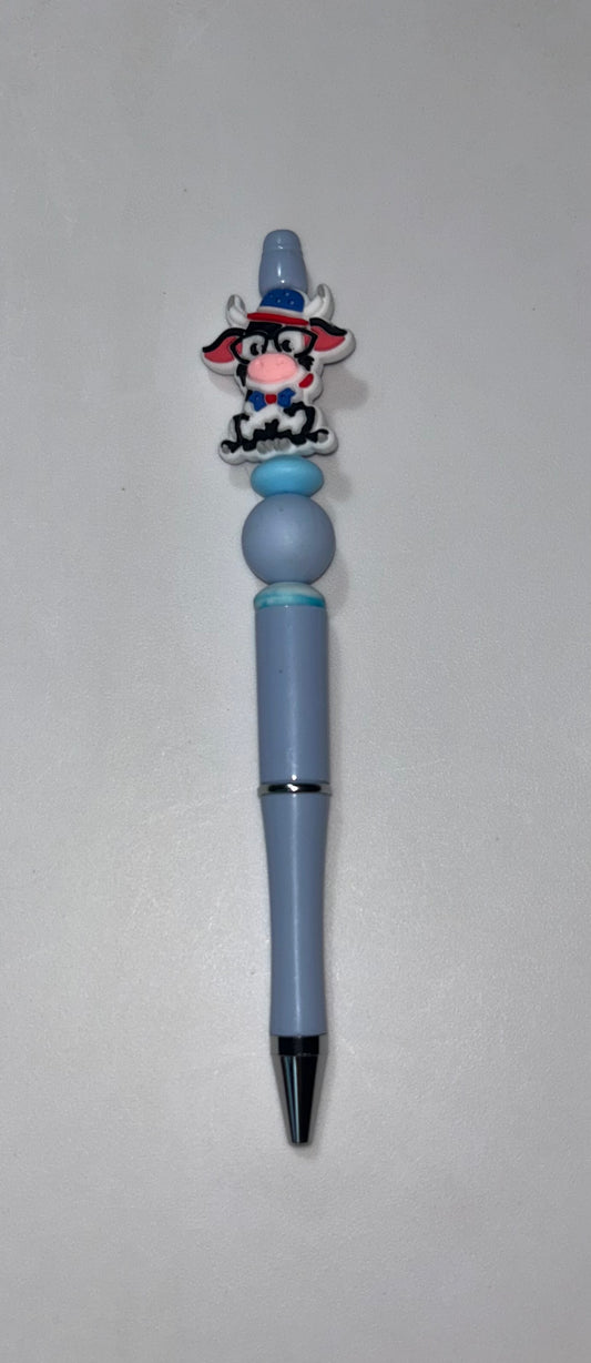Cow Blue Pen