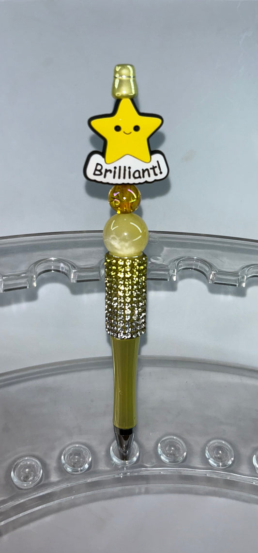 Star Brilliant Bling Yellow Ombre' Pen