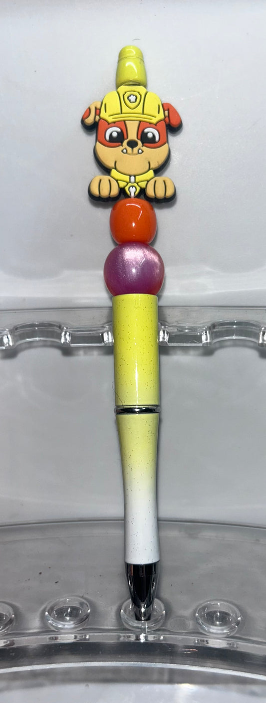Rubble Paw Patrol Yellow Ombre' Pen