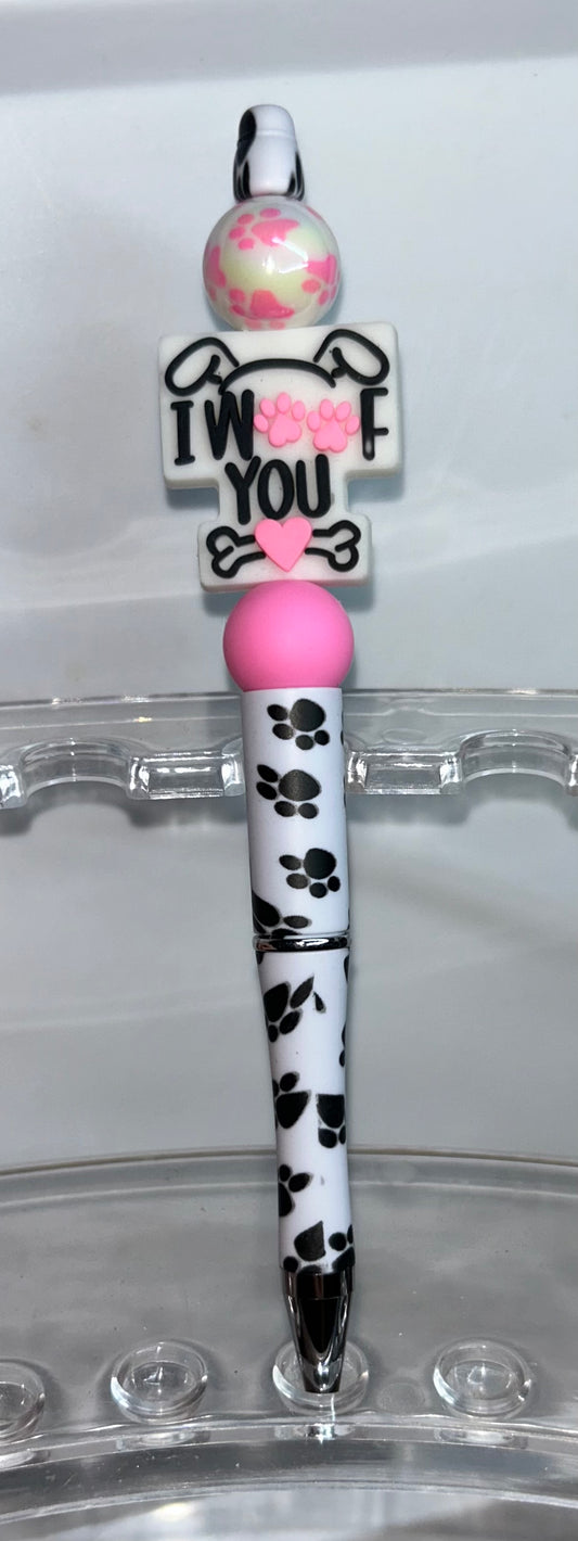 I Woof You Paw Print Pen