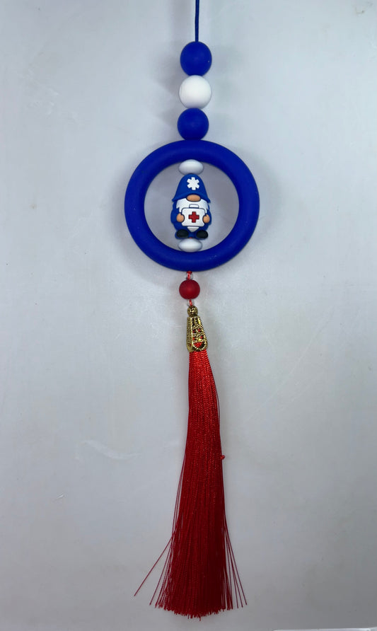 Paramedic Gnome Car Charm