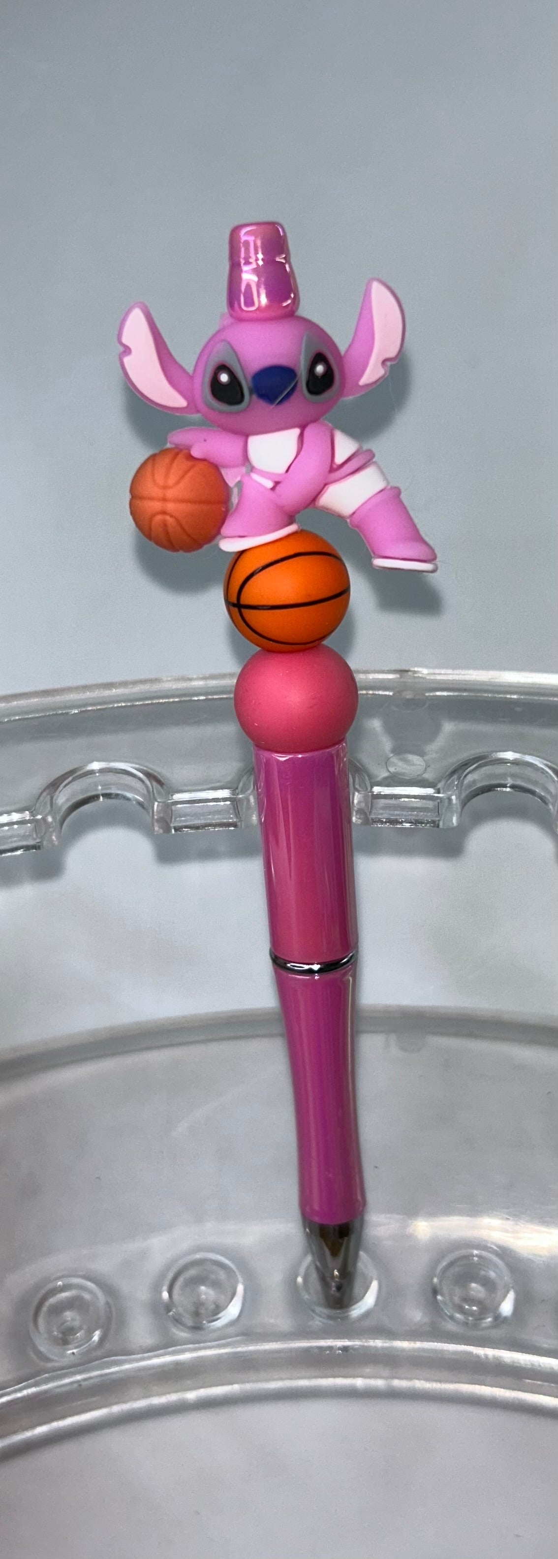 Angel Basketball Pink Pen