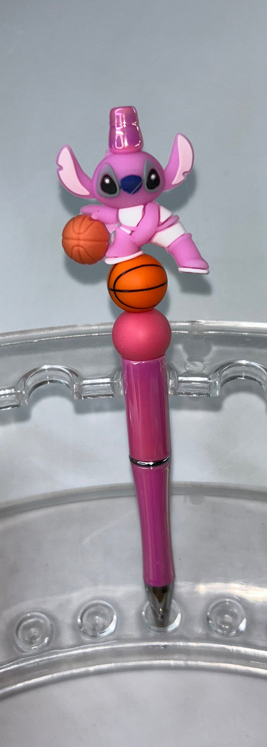 Angel Basketball Pink Pen
