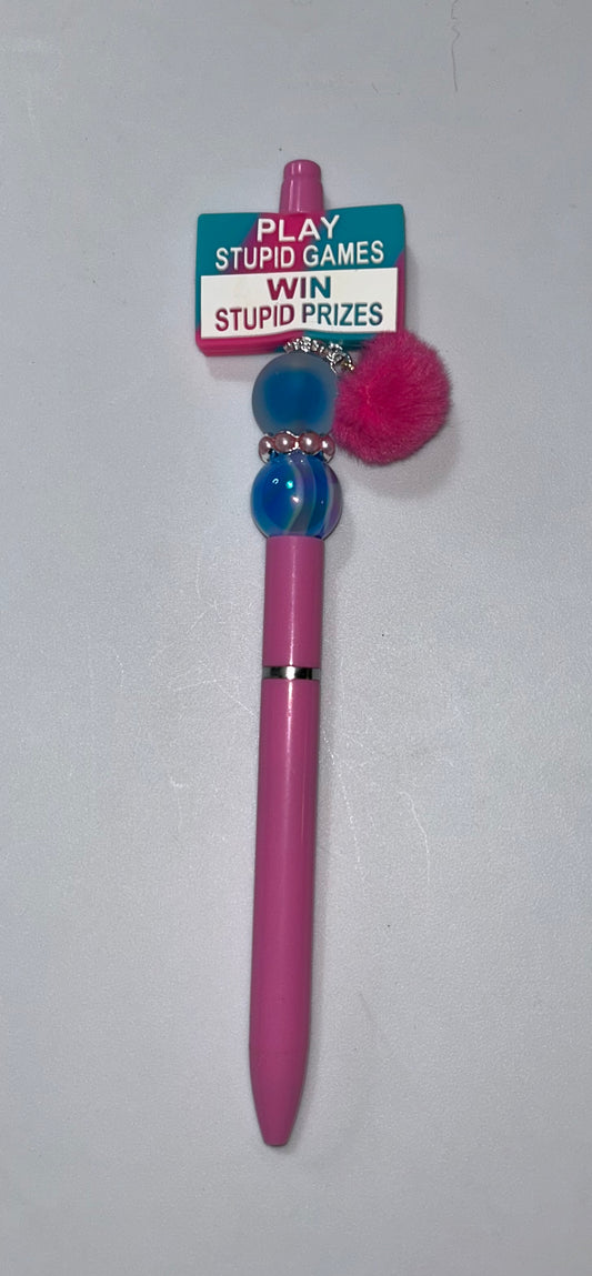 Play Stupid Games Pink Pen