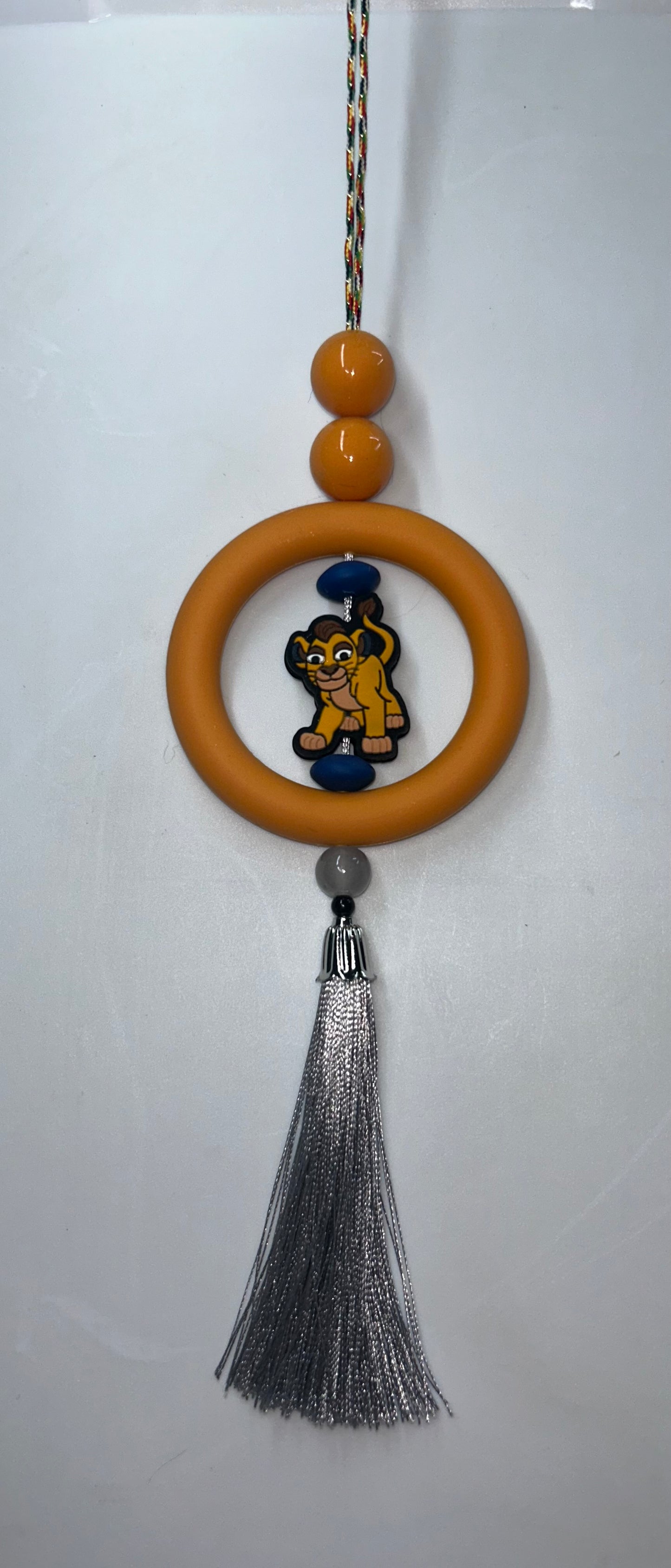 Simba Orange Car Charm
