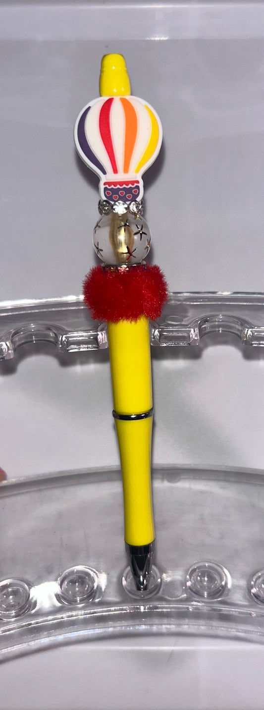 Rainbow Hot Air Ballon Yellow Pen