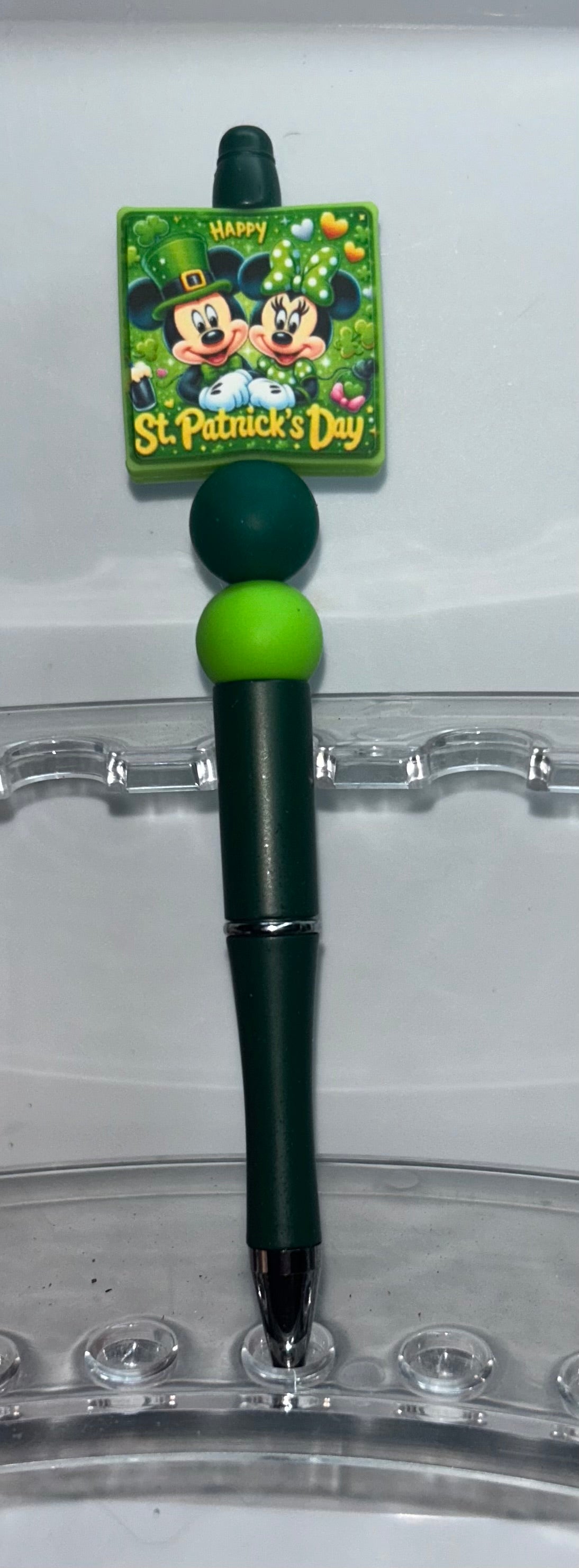 Mickey and Minnie St. Patrick's Day Green Pen