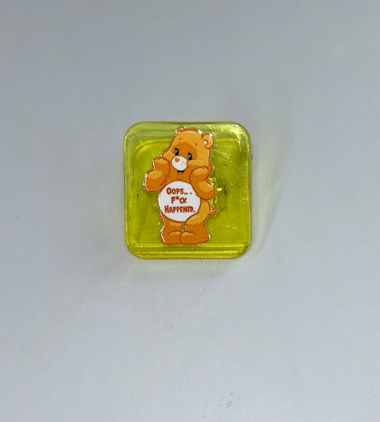 Oops F*ck Happened Yellow Chip Clip