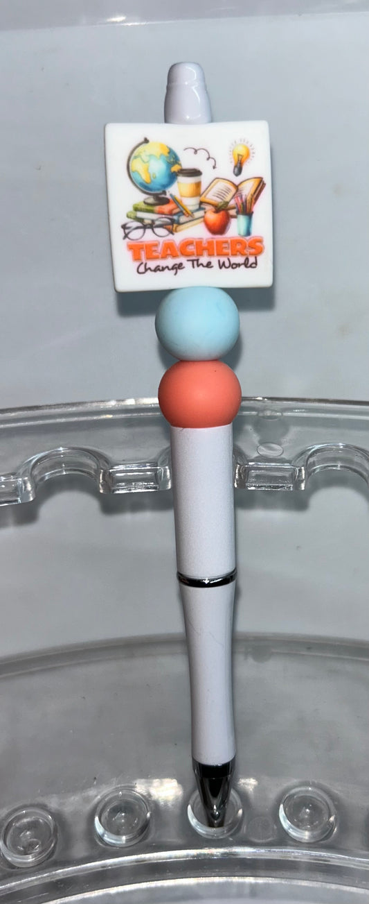 Teachers Change The World White Pen