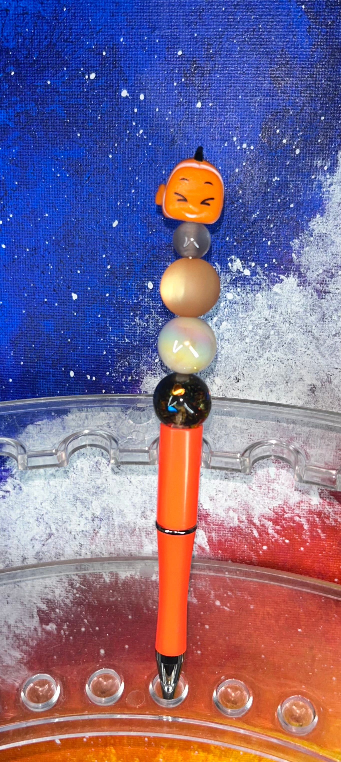 Flounder Small Doorable Neon Orange Pen