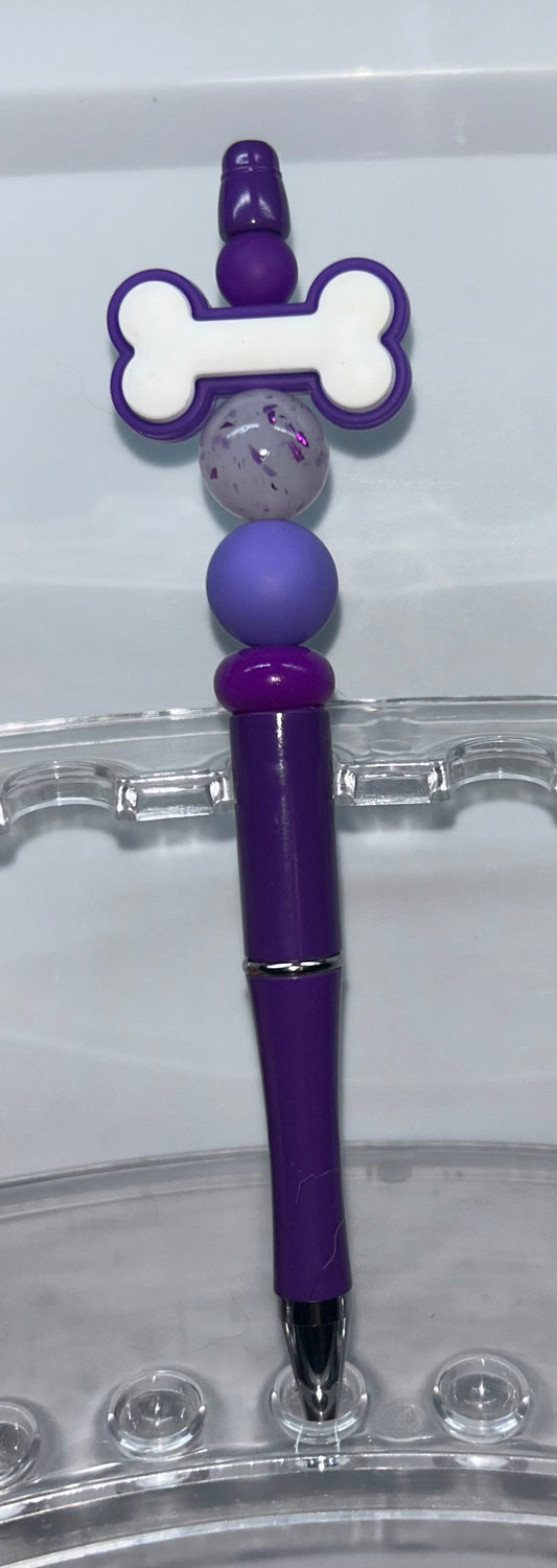 Purple Dog Bone Purple Pen