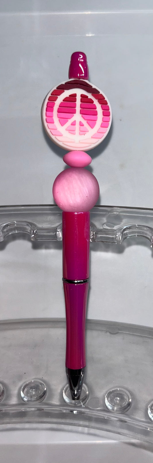 Pink Peace Sign Pink Pen