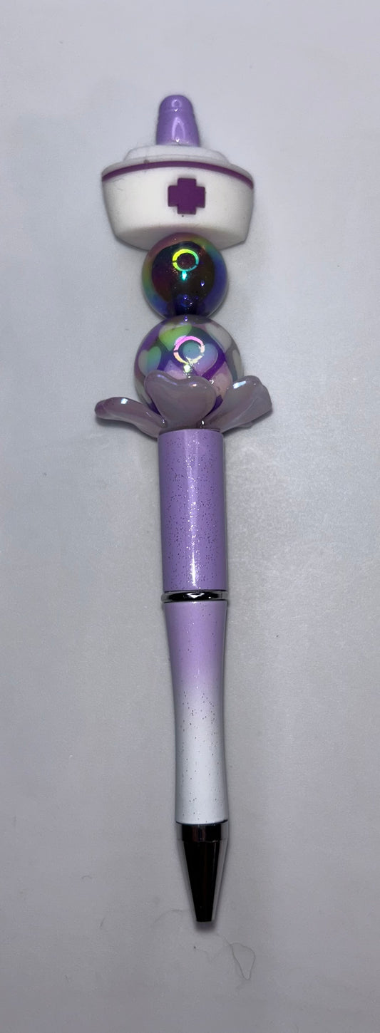Nurse Hat Purple Ombre Pen