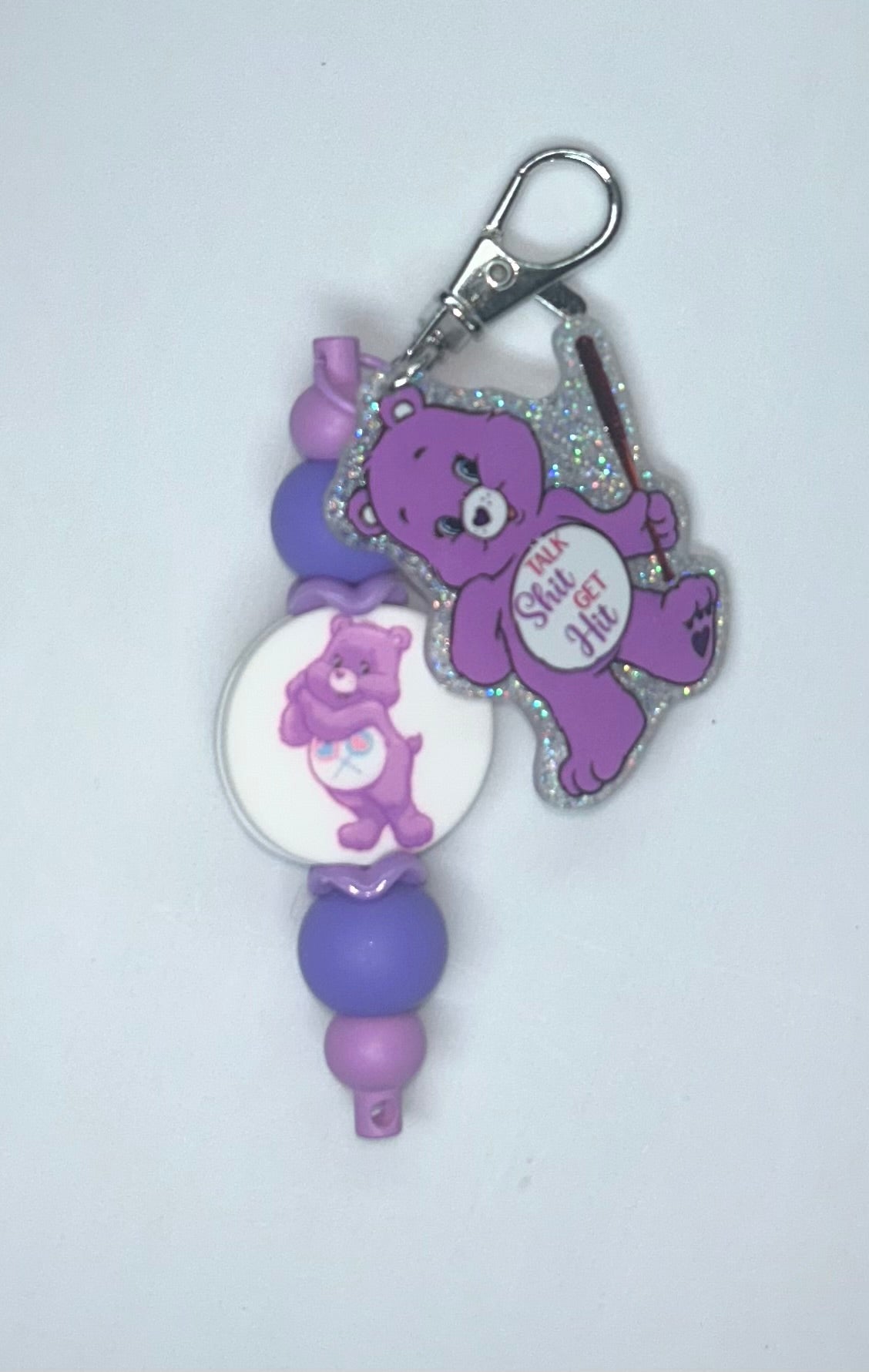 Talk Sh!t Get Hit Swear Bear Key Chain