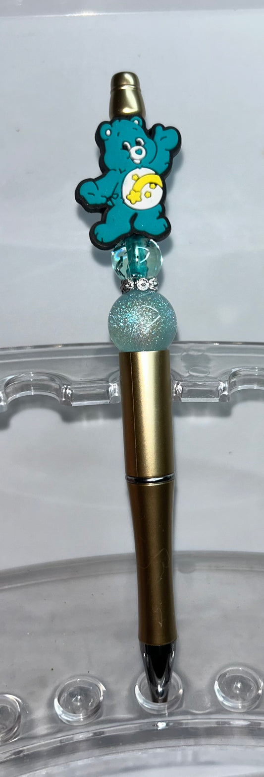 Rainbow CareBear Gold Pen