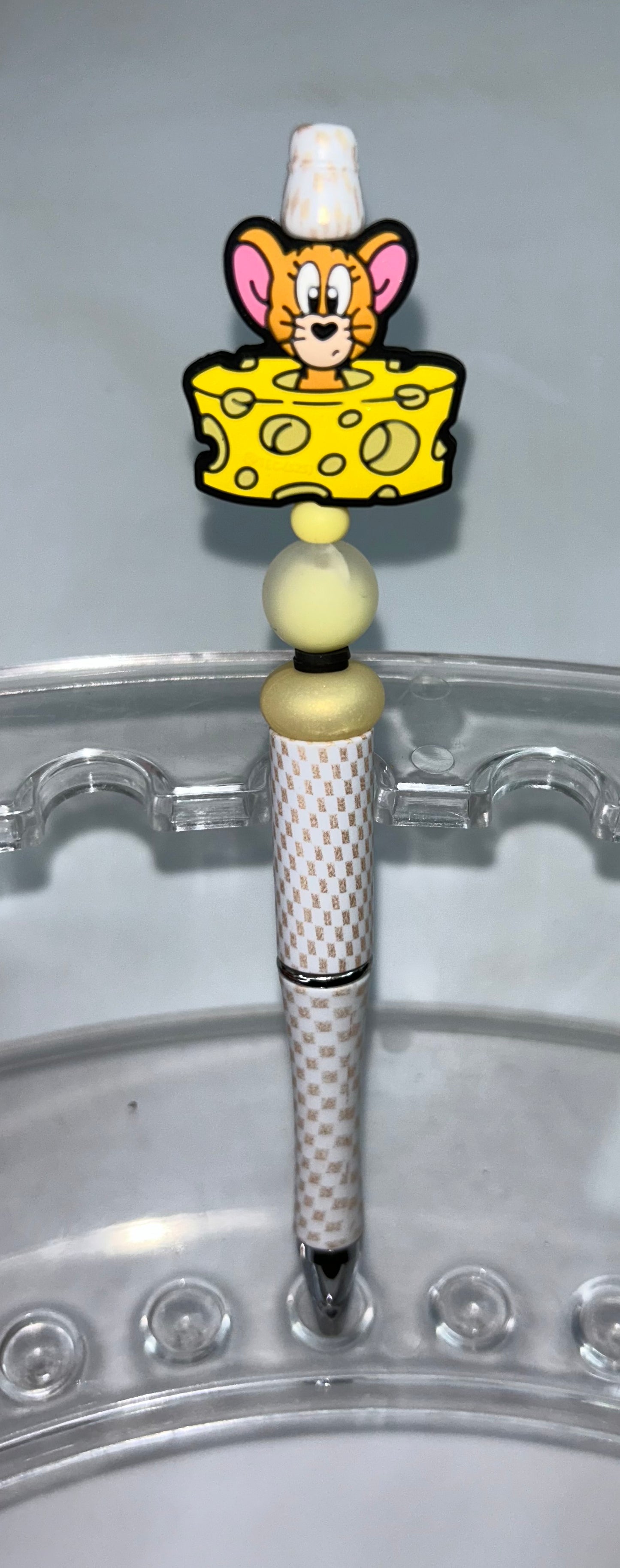 Jerry with Cheese Gold Checkered Pen