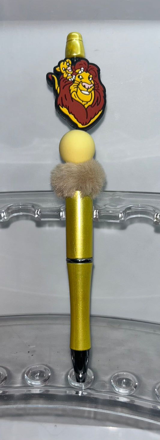 Simba and Mufasa Yellow Pen