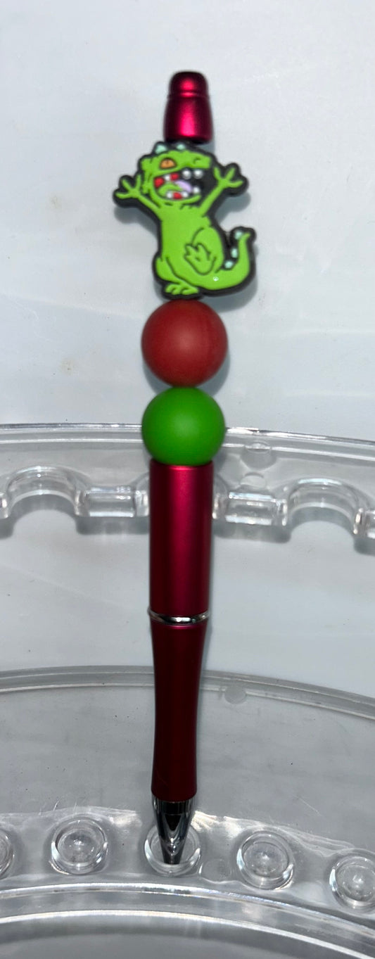 Reptar Rugrats Burgandy Pen