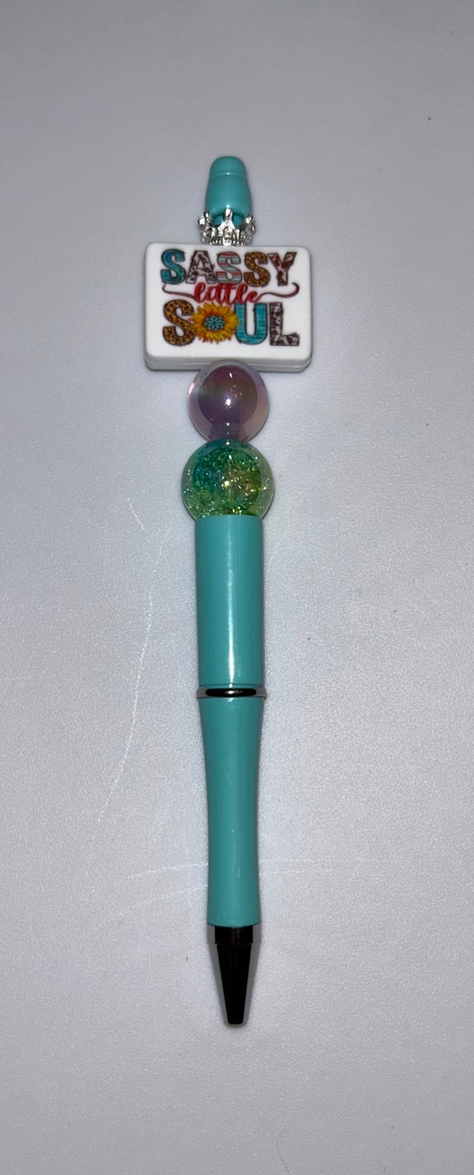 Sassy Little Soul Teal Pen