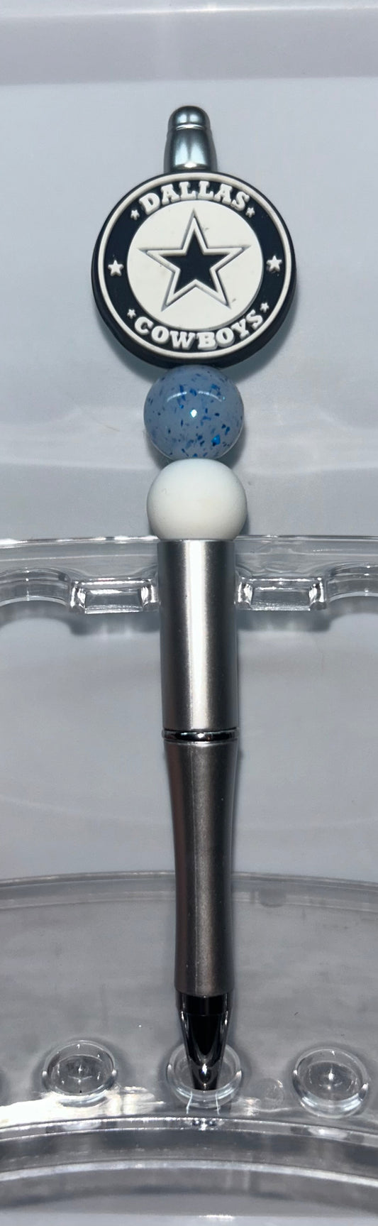 Cowboys Round Silver Pen