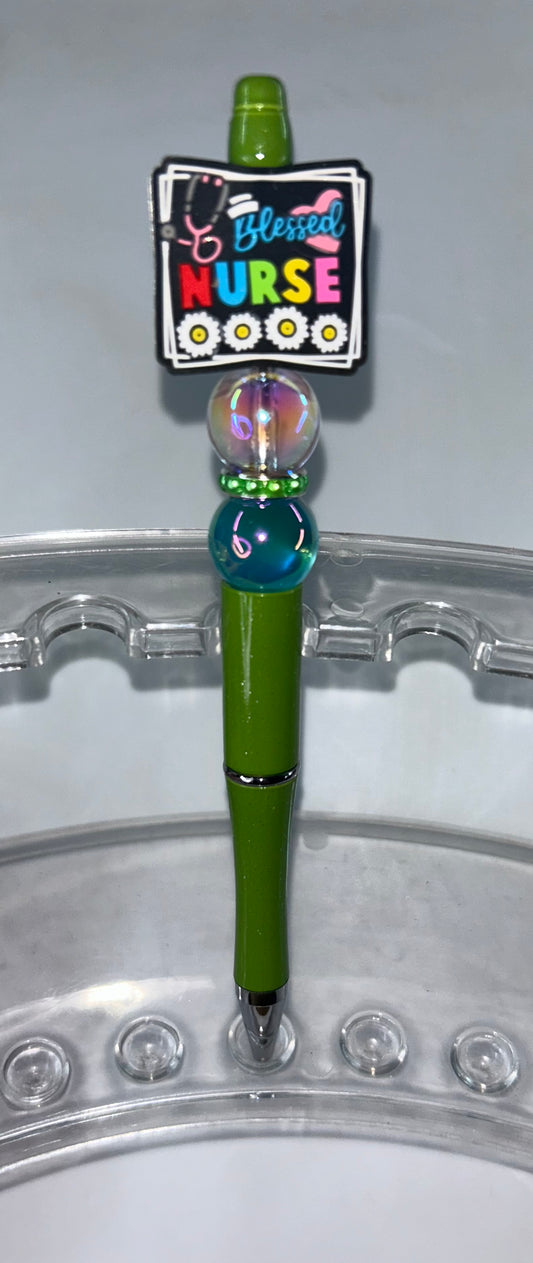 Blessed Nurse Green Pen