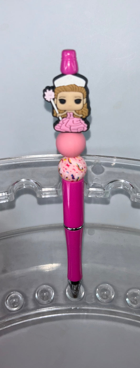 Glinda Barbie Pink pen