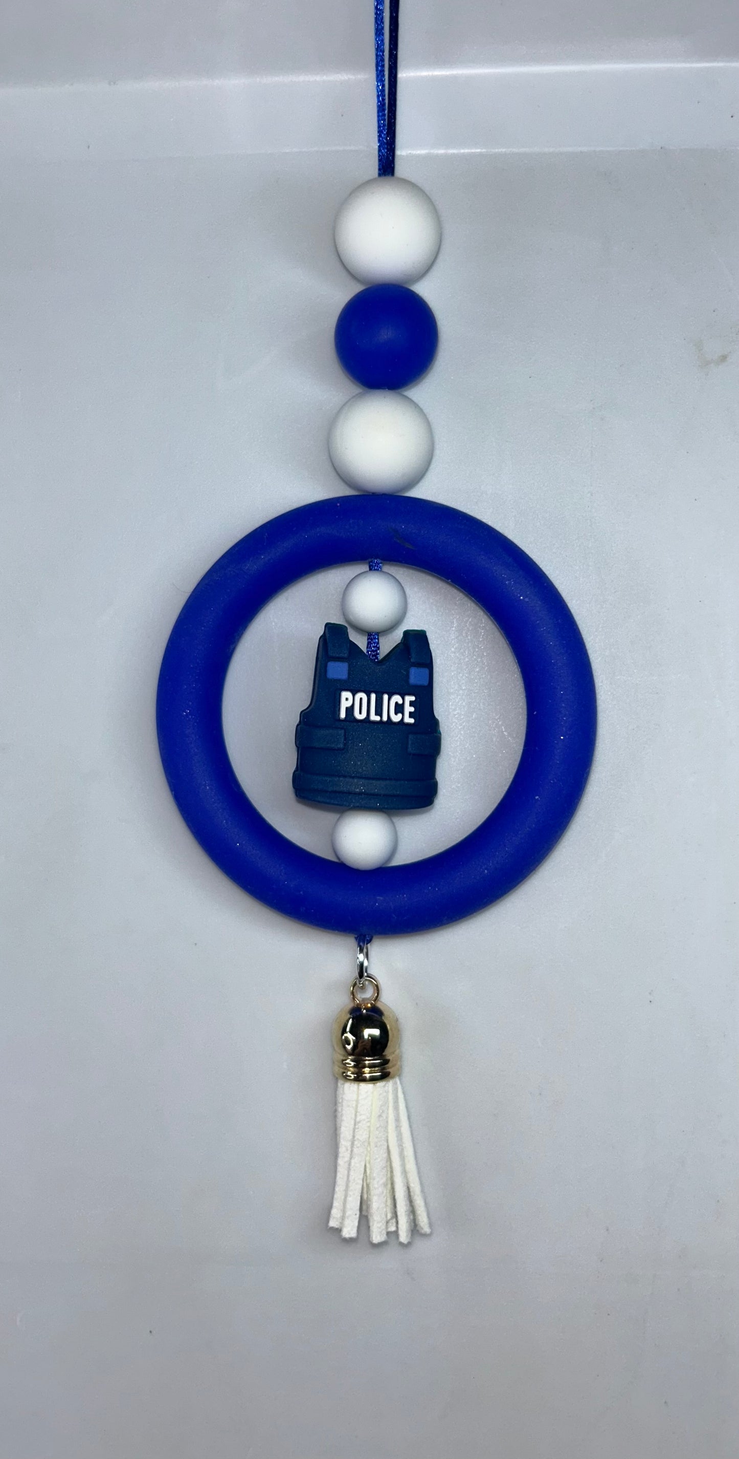 Police Vest Car Charm