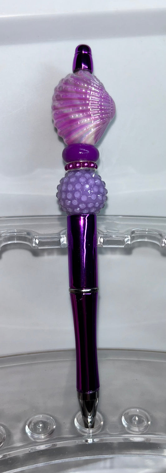 Purple Shell Shiny Purple Pen