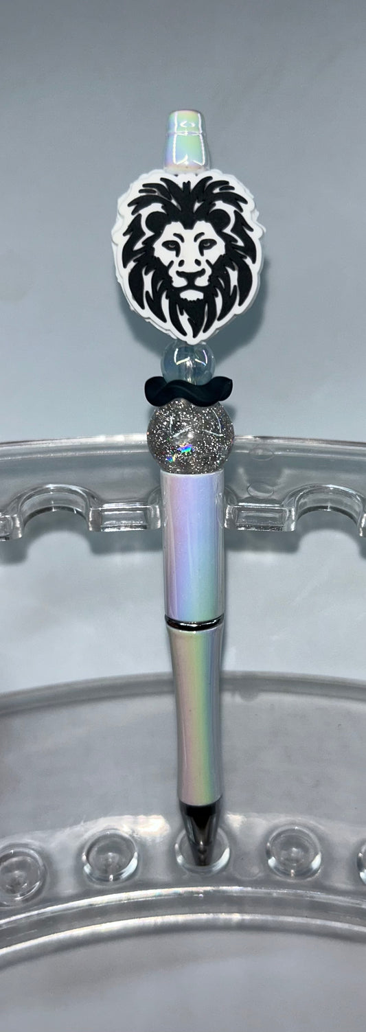 Lion Head Pearl White Pen