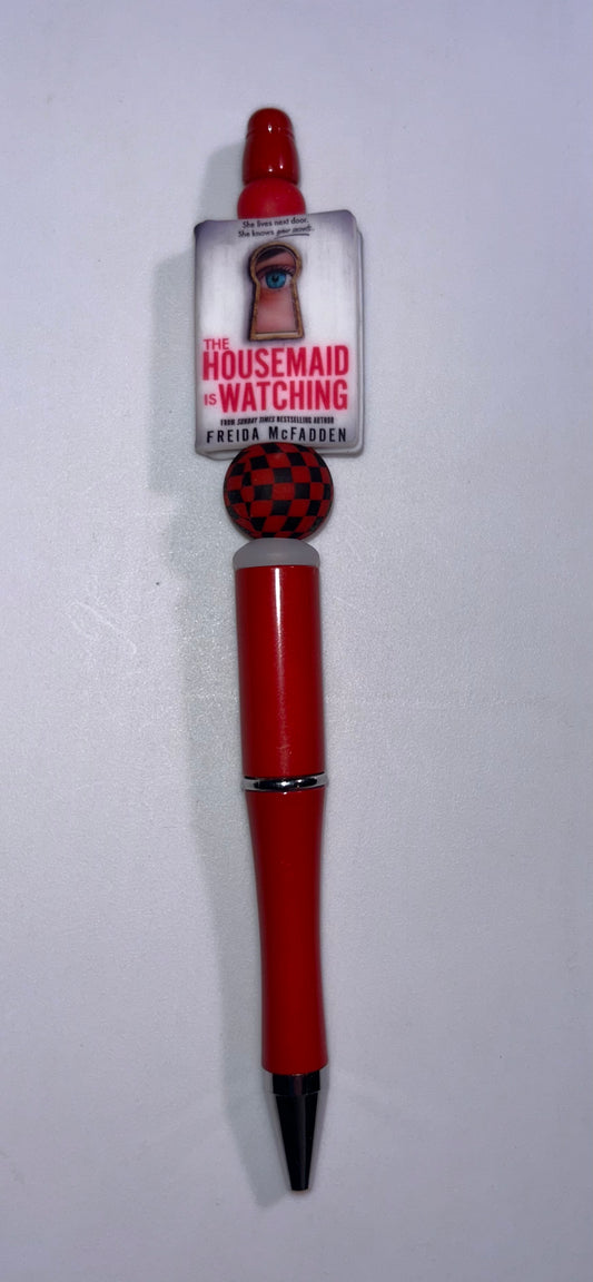 The Housemaid is Watching Book Red Pen
