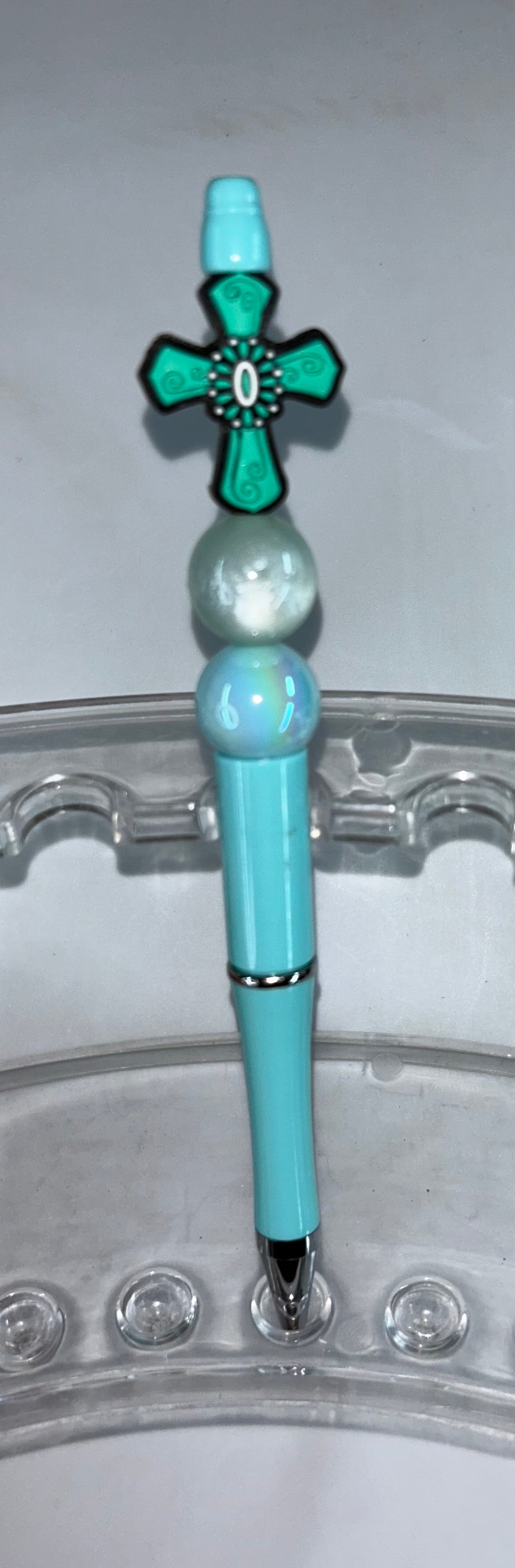 Teal Cross Teal Pen