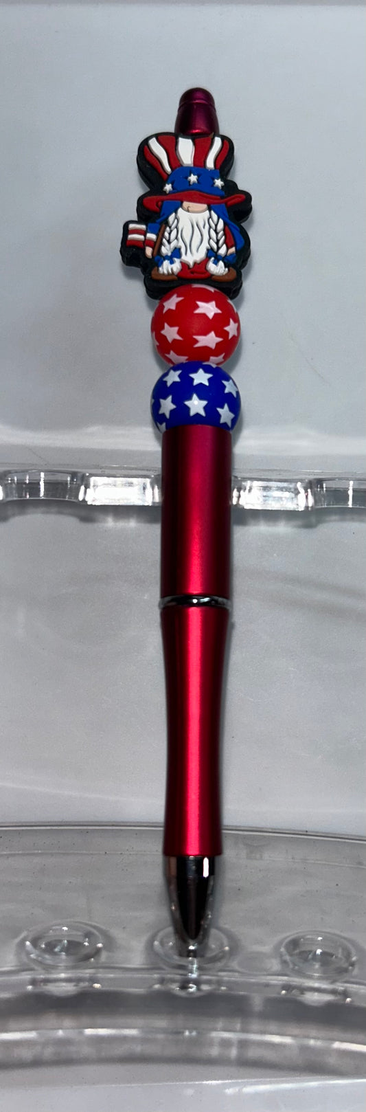 Patriotic Gnome Star Red Pen