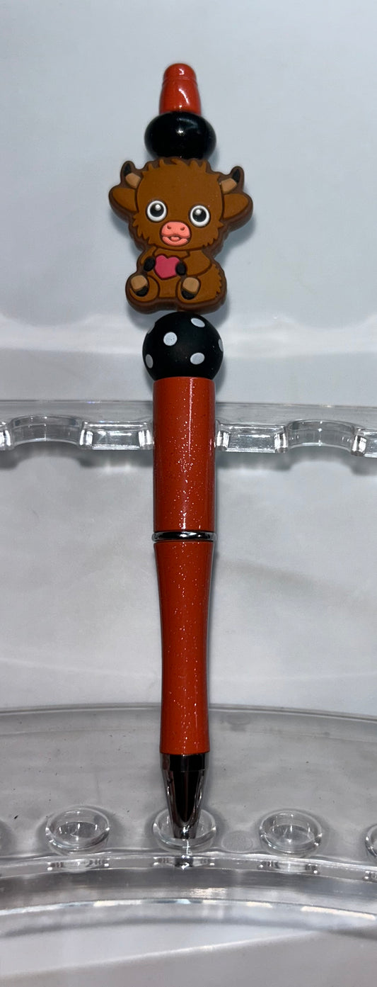 Highland Cow Orange Pen