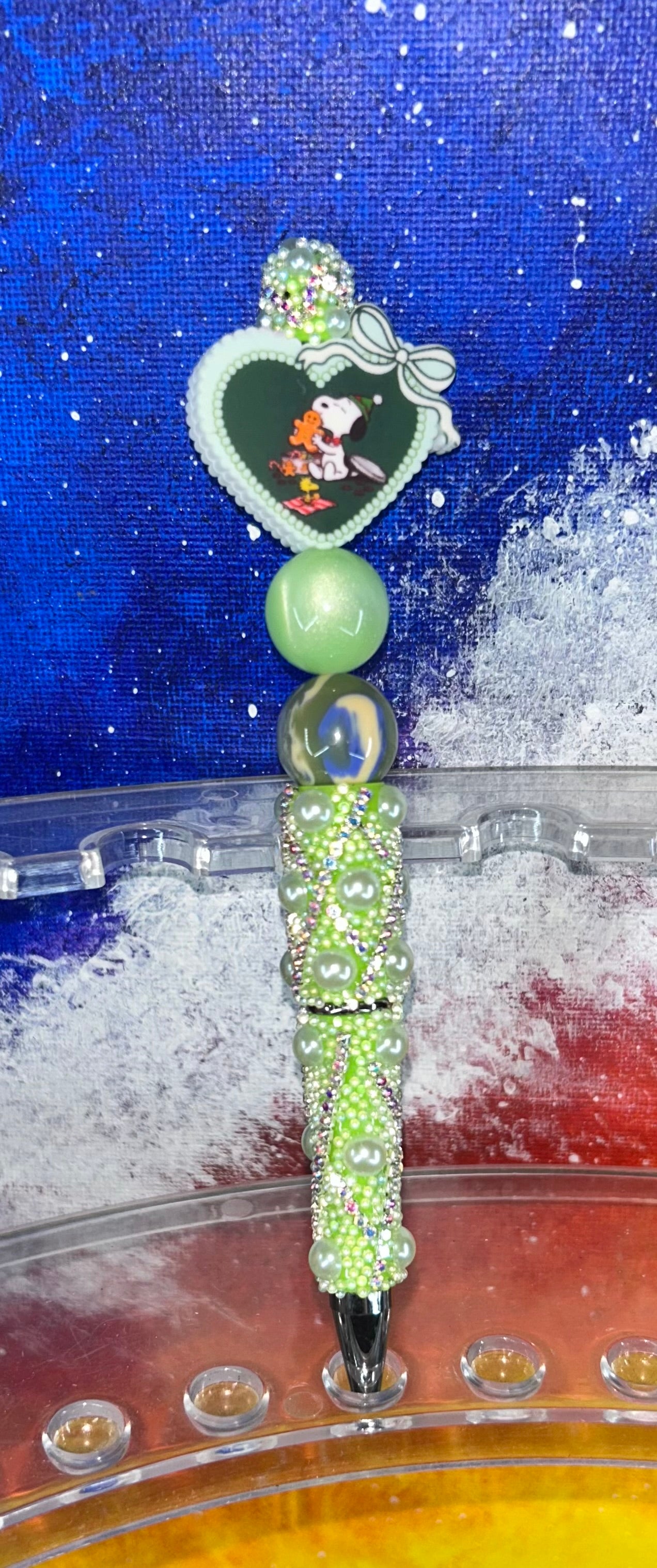Snoopy Green Pearl Specialty Pen