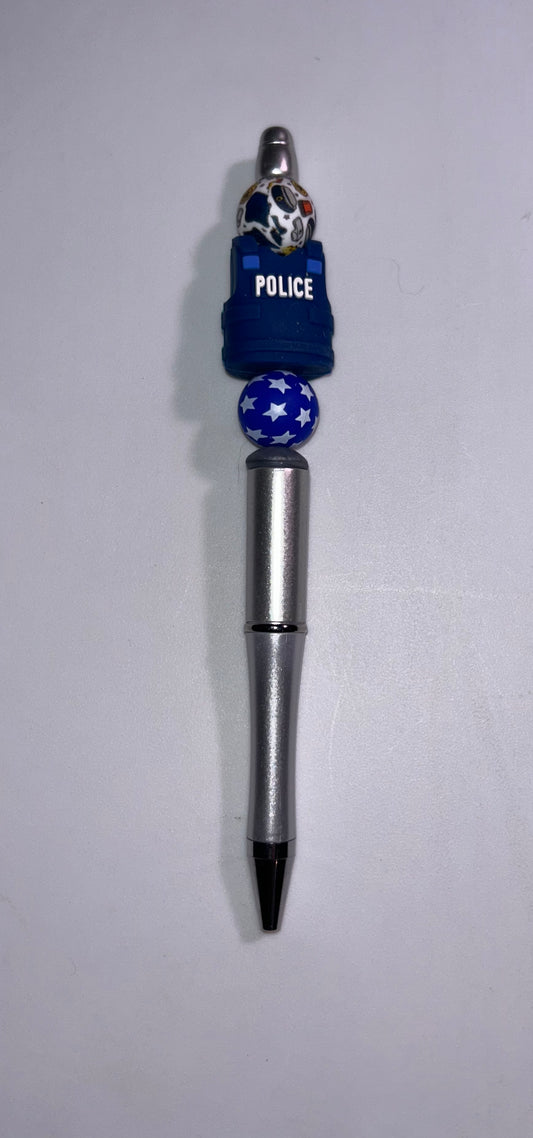 Police Jacket Silver Pen