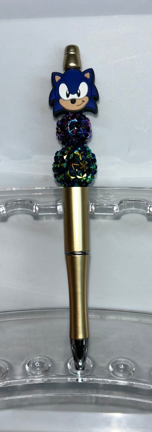 Sonic Head Gold Pen