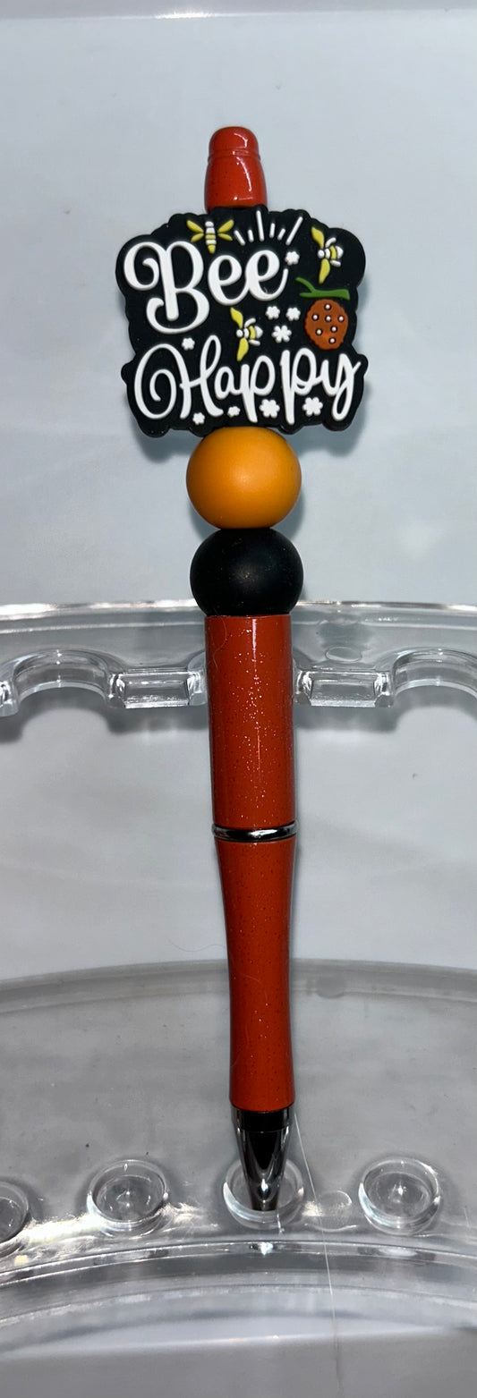 Bee Happy Orange Pen