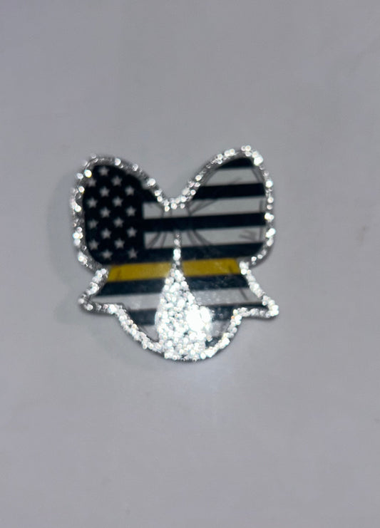 Bow Thin Yellow Line Magnet