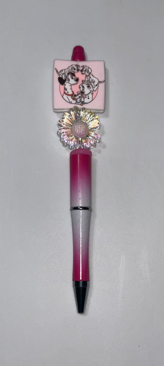 Pongo & Purdy Flower Pink Pen