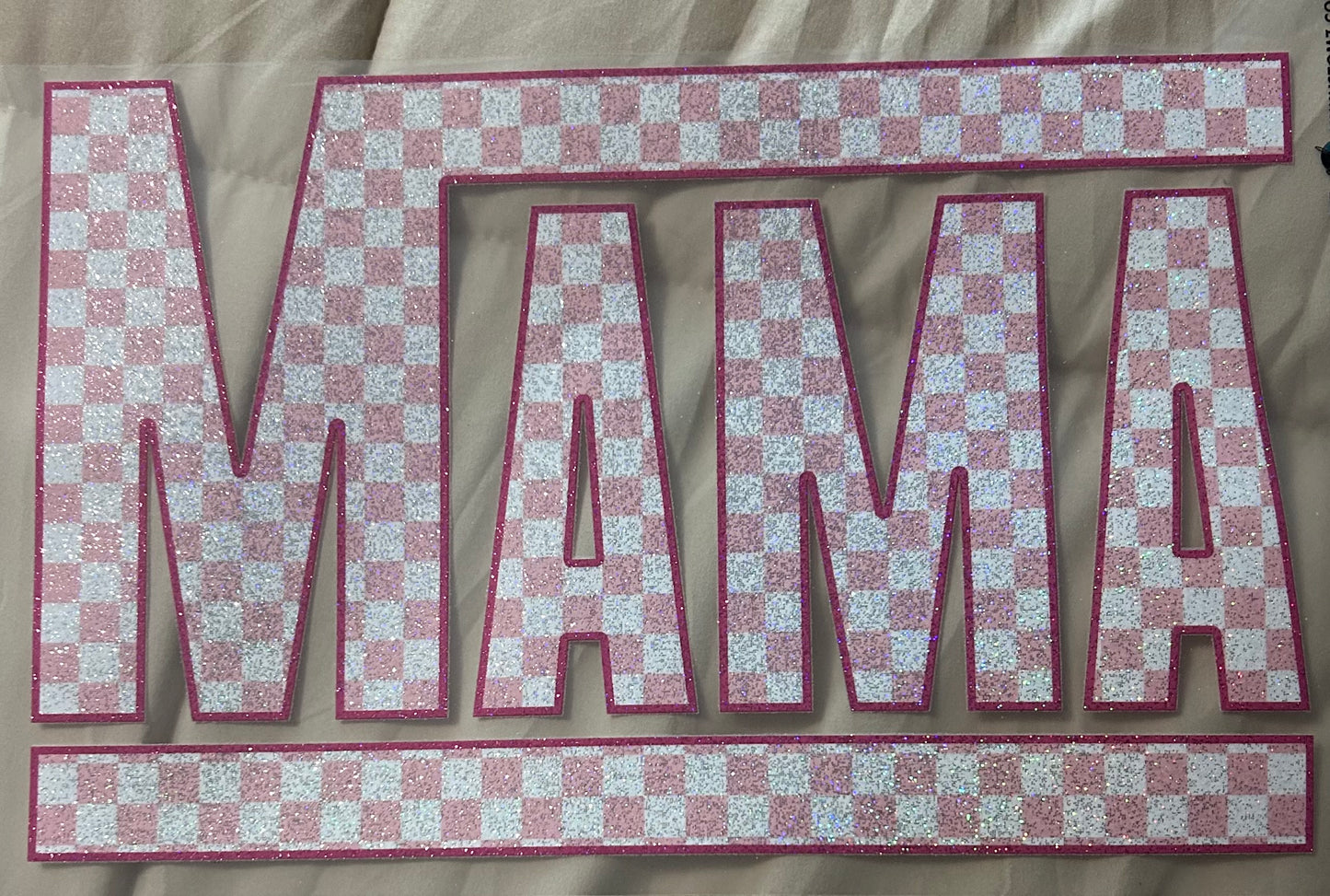 Mama Pink Checkered