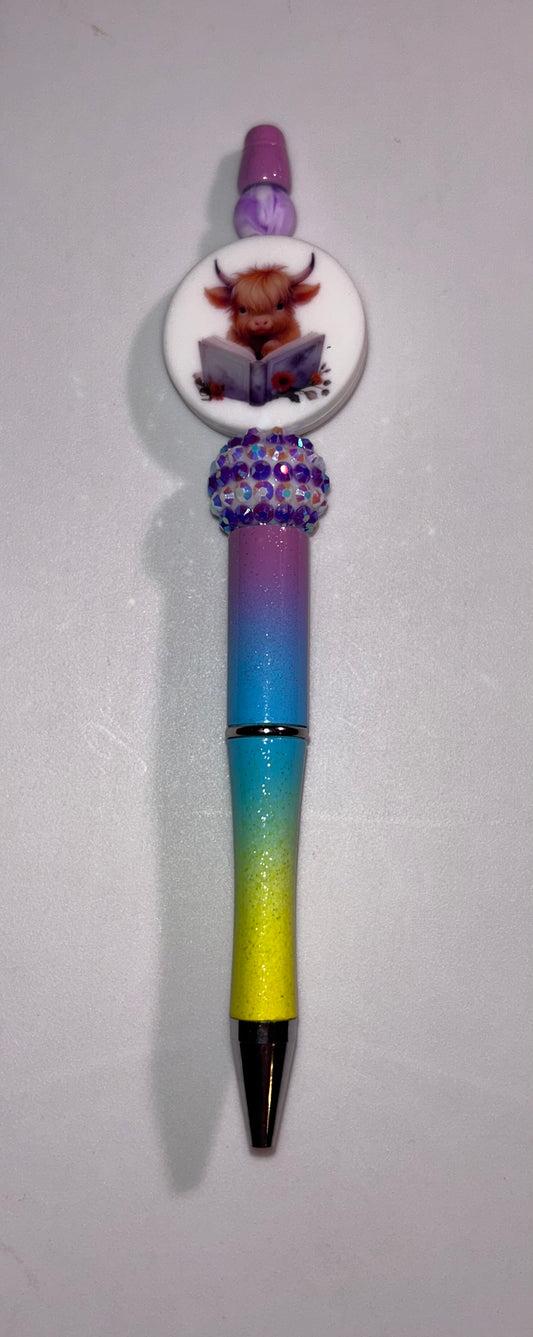 Highland Book Reading Rainbow Ombre' Pen